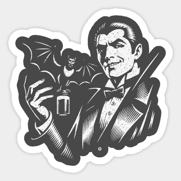 Vampire Bartender Sticker by JSnipe